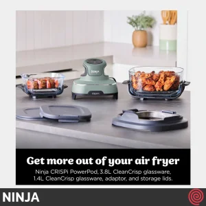 سرخ کن بدون روغن نینجا مدل NINJA CRISPi  FN101SG | گنجایش 3.8 لیتر و 1.4 لیتر