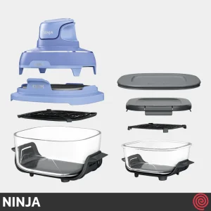 سرخ کن بدون روغن نینجا مدل NINJA CRISPi FN101PR | گنجایش 3.8 لیتر و 1.4 لیتر