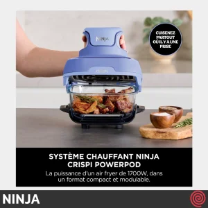 سرخ کن بدون روغن نینجا مدل NINJA CRISPi FN101PR | گنجایش 3.8 لیتر و 1.4 لیتر