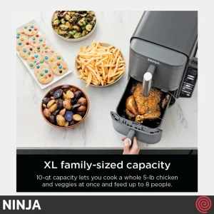 سرخ کن بدون روغن نینجا مدل NINJA DoubleStack  SL451 | گنجایش 9.5 لیتر