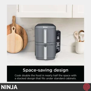 سرخ کن بدون روغن نینجا مدل NINJA DoubleStack  SL451 | گنجایش 9.5 لیتر