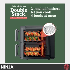 سرخ کن بدون روغن نینجا مدل NINJA DoubleStack SL451EU | گنجایش 9.5 لیتر