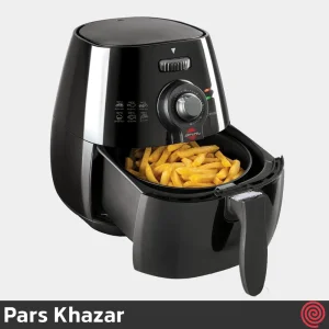 سرخ کن بدون روغن پارس خزر مدل Pars Khazar CRISPY | گنجایش 4.7 لیتر با ظرف کیک