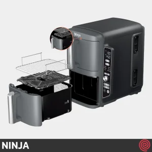 سرخ کن بدون روغن نینجا مدل NINJA DoubleStack SL401 | گنجایش 9.5 لیتر