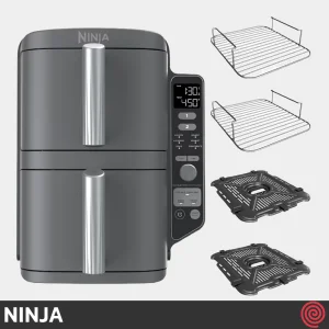 سرخ کن بدون روغن نینجا مدل NINJA DoubleStack SL401 | گنجایش 9.5 لیتر
