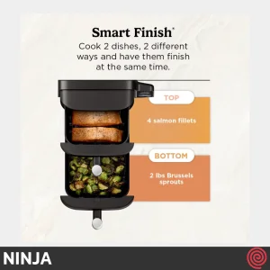 سرخ کن بدون روغن نینجا مدل NINJA DoubleStack SL201 | گنجایش 9.5 لیتر