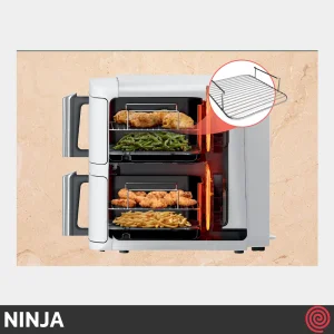 سرخ کن بدون روغن نینجا مدل NINJA DoubleStack SL400WH | گنجایش 9.5 لیتر