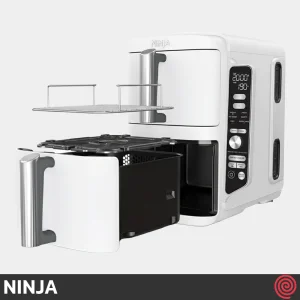 سرخ کن بدون روغن نینجا مدل NINJA DoubleStack SL400WH | گنجایش 9.5 لیتر