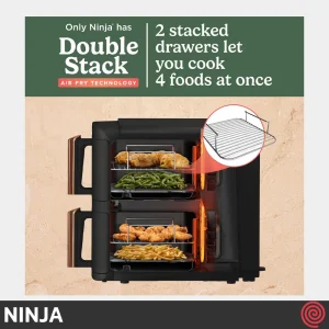 سرخ کن بدون روغن نینجا مدل NINJA DoubleStack SL400UKCP | گنجایش 9.5 لیتر