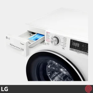 کشوی مواد شوینده و پنل کنترلی ماشین لباسشویی و خشک کن ال جی F4V5RGP0W