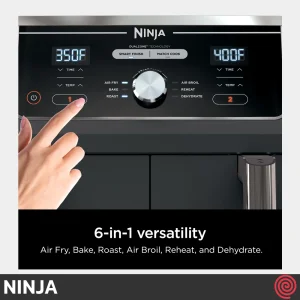 سرخ کن بدون روغن نینجا مدل NINJA DualZone DZ401SD | گنجایش 9.5 لیتر