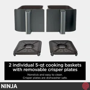سرخ کن بدون روغن نینجا مدل NINJA DualZone DZ401SD | گنجایش 9.5 لیتر