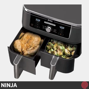 سرخ کن بدون روغن نینجا مدل NINJA DualZone DZ401 | گنجایش 9.5 لیتر
