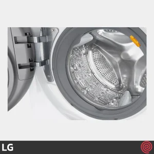 دیگ شستشوی بزرگ با طرح برجسته در ماشین لباسشویی ال جی FH4G1JCH2N یا G1 رنگ سفید