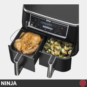 سرخ کن بدون روغن نینجا مدل NINJA DualZone DZ550 | گنجایش 9.5 لیتر