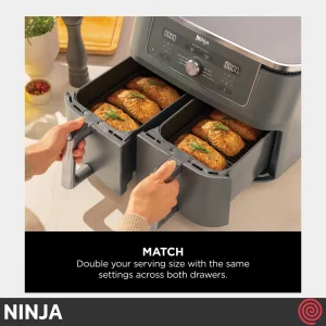 سرخ کن بدون روغن نینجا مدل NINJA DualZone DZ400 | گنجایش 9.5 لیتر