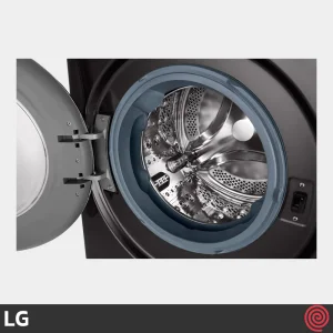 دیگ شستشوی بزرگ با طرح برجسته در ماشین لباسشویی ال جی WDV1260BRP یا V12 رنگ مشکی