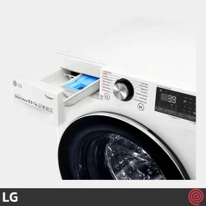 طراحی کشوی مواد شوینده ماشین لباسشویی ال جی WDV9142 رنگ سفید