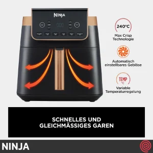 سرخ کن بدون روغن نینجا مدل NINJA AF180EUCP | گنجایش 6.2 لیتر