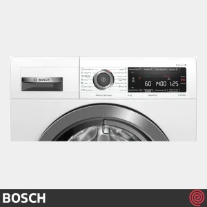 صفحه نمایش و دکمه های کنترلی ماشین لباسشویی بوش bosch wav28m80me