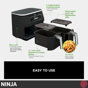 سرخ کن بدون روغن نینجا مدل NINJA AF300 | گنجایش 7.6 لیتر