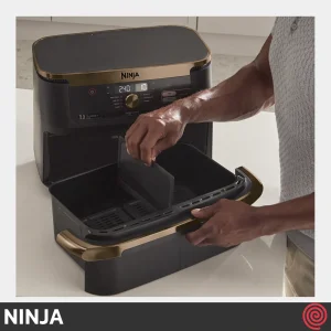 سرخ کن بدون روغن نینجا مدل NINJA Foodi FlexDrawer AF500DBCP | گنجایش 10.4 لیتر