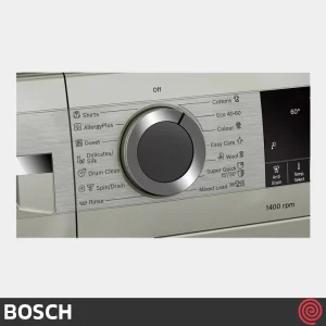 طراحی جلوی ماشین لباسشویی 1400 دور بوش bosch wga254xvme رنگ نقره ای محصول 2021