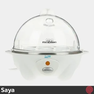 تخم مرغ پز درب پلاستیکی سایا مدل Saya EGG MORNING | یک طبقه با ظرفیت 7 عدد