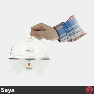 تخم مرغ پز درب پلاستیکی سایا مدل Saya EGG MORNING | یک طبقه با ظرفیت 7 عدد