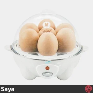 تخم مرغ پز درب پلاستیکی سایا مدل Saya EGG MORNING | یک طبقه با ظرفیت 7 عدد