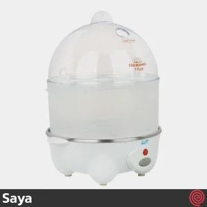 تخم مرغ پز درب پلاستیکی سایا مدل Saya EGG MORNING 7 PLUS | دو طبقه با ظرفیت 14 عدد