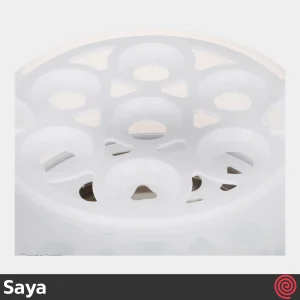 تخم مرغ پز درب پلاستیکی سایا مدل Saya EGG MORNING 7 PLUS | دو طبقه با ظرفیت 14 عدد