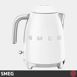 کتری برقی اسمگ مدل SMEG KLF03WH | رنگ سفید مات با گنجایش 1.7 لیتر
