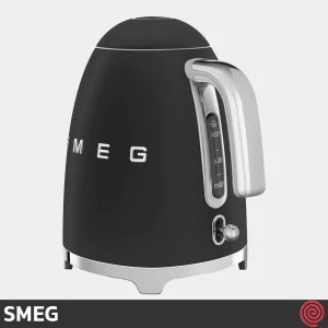 کتری برقی اسمگ مدل SMEG KLF03BLM | رنگ مشکی مات با گنجایش 1.7 لیتر