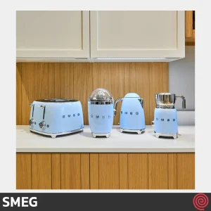 کتری برقی اسمگ مدل SMEG KLF03PB | رنگ آبی پاستلی با گنجایش 1.7 لیتر