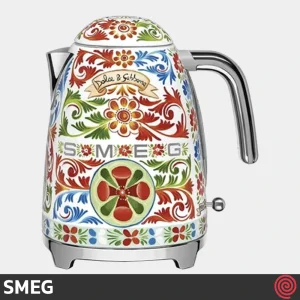کتری برقی اسمگ مدل SMEG KLF03DG | طرح دولچه گابانا رنگ قرمز با گنجایش 1.7 لیتر