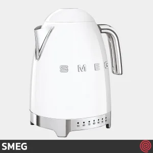 کتری برقی مدرج اسمگ مدل SMEG KLF04WH | رنگ سفید براق با گنجایش 1.7 لیتر