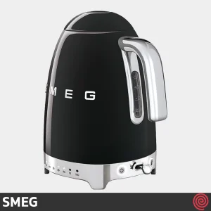 کتری برقی مدرج اسمگ مدل SMEG KLF04BL | رنگ مشکی براق با گنجایش 1.7 لیتر