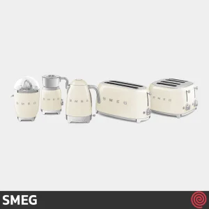 کتری برقی مدرج اسمگ مدل SMEG KLF04CR | رنگ کرم با گنجایش 1.7 لیتر