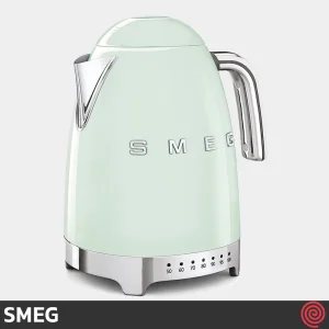 کتری برقی مدرج اسمگ مدل SMEG KLF04PG | رنگ سبز پاستلی با گنجایش 1.7 لیتر