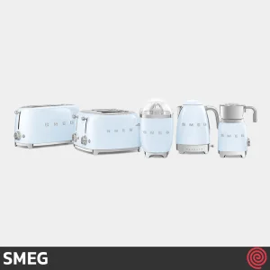 کتری برقی مدرج اسمگ مدل SMEG KLF04PB | رنگ آبی پاستلی با گنجایش 1.7 لیتر