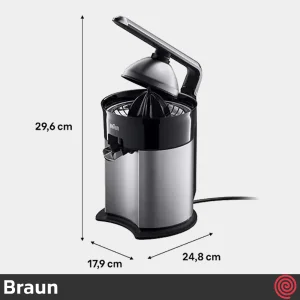 آب مرکبات گیر تک کاره براون مدل Braun CJ7050 | رنگ مشکی با اهرم فشاری
