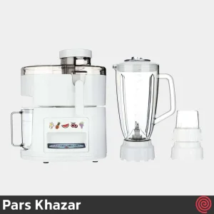 آبمیوه گیری 3 کاره پارس خزر مدل Pars Khazar JBG-610SP |  با توان 300 وات، دو سرعته