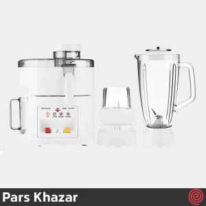 آبمیوه گیری 3 کاره پارس خزر مدل Pars Khazar JBG-610SP |  با توان 300 وات، دو سرعته