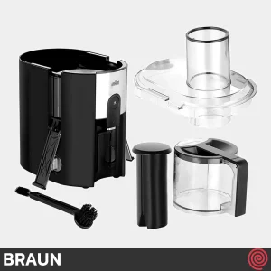آبمیوه گیری تک کاره براون مدل Braun J500BK | دو سرعته با توان 900 وات