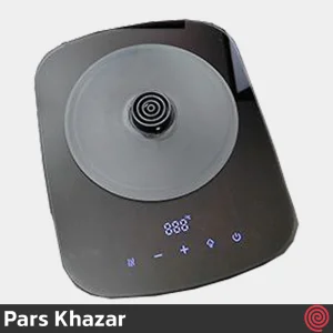 چای ساز روهمی پارس خزر مدل دم آور دیجیتال گرمنوش Pars Khazar  | گنجایش 1.8 لیتر