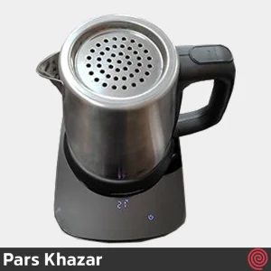 چای ساز روهمی پارس خزر مدل دم آور دیجیتال گرمنوش Pars Khazar  | گنجایش 1.8 لیتر