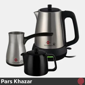 چای ساز روهمی پارس خزر مدل دم آور قهوه ساز گرمنوش Pars Khazar Garmnoush | گنجایش 1.8 لیتر