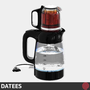 چای ساز روهمی داتیس مدل DATEES DTM-112 | رنگ مشکی با گنجایش 3 لیتر