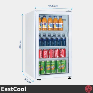یخچال تک 5 فوت ایستکول مدل مینی بار شوکیس EastCool TM-4294-CS